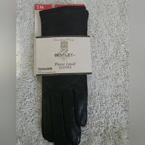 Black Fleece Lined Gloves